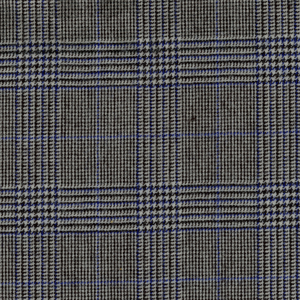 0401~Half-Lined Tattersall Coat with Notch Lapel